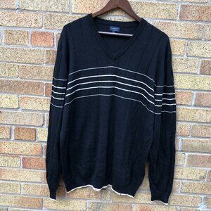 Vintage Merino Wool Burberry Sweater XL Black